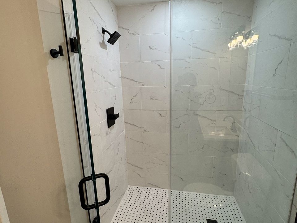 Spacious Walk-in shower in Main Bathroom