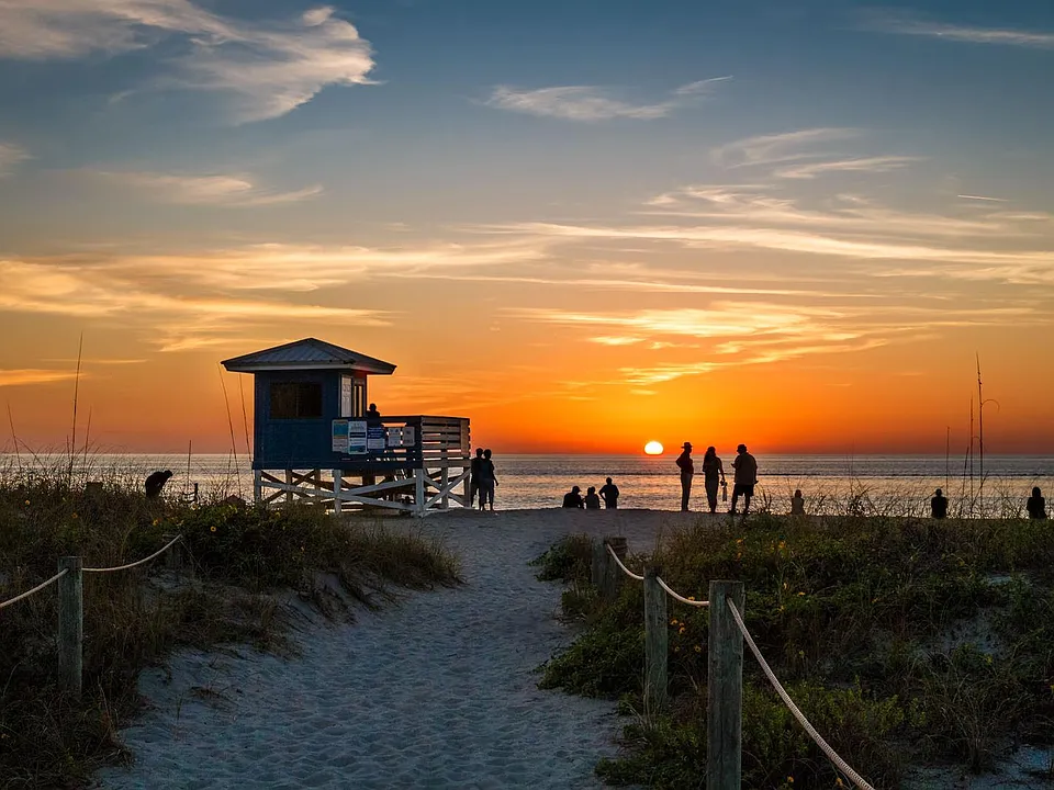 Venice Beach at sunset