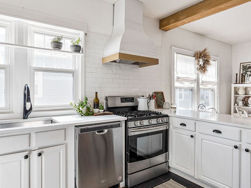 Fully stocked modern kitchen