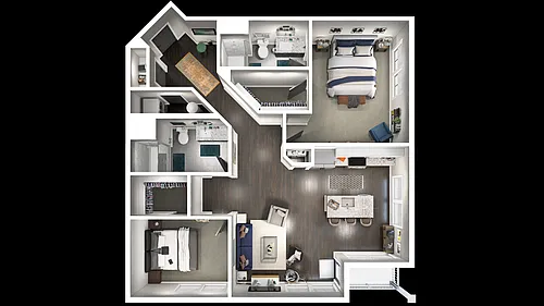 Floor plan 2 Bedroom