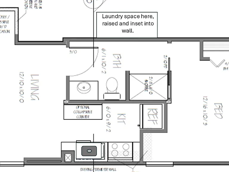 Floor plan for apartment.