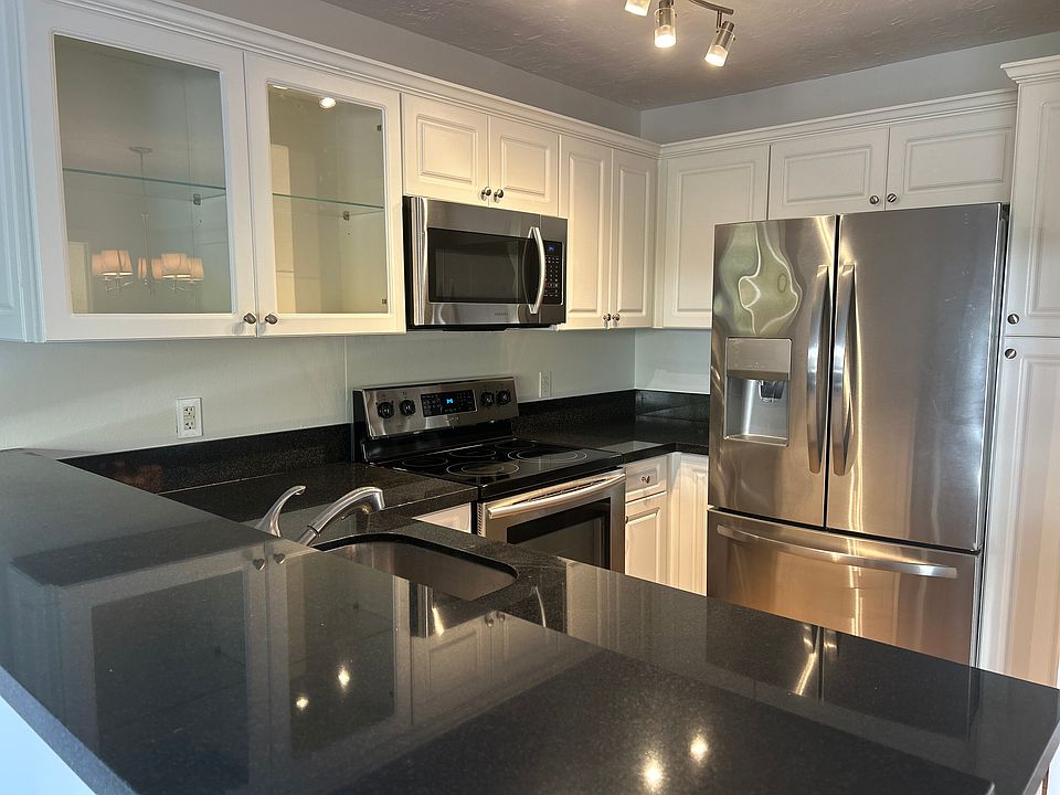 Newer kitchen with stainless steel appliances