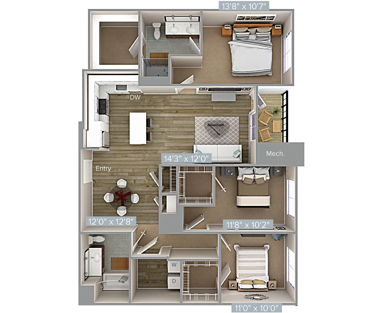 Floor plan C1-1375-A
