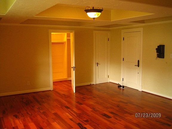 Facing front door and closet