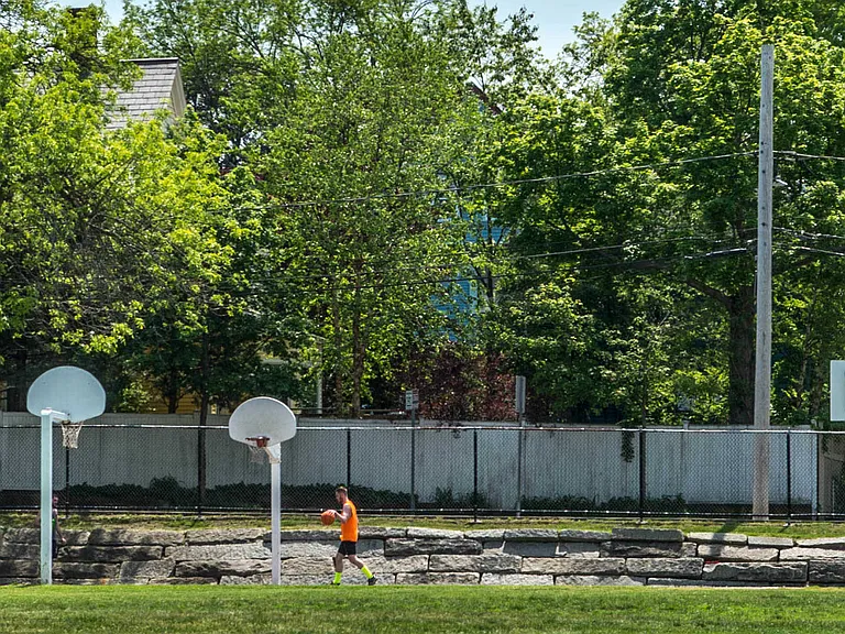 Fun and games at Corcoran Playground.