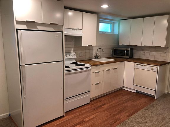 Kitchen with opening window