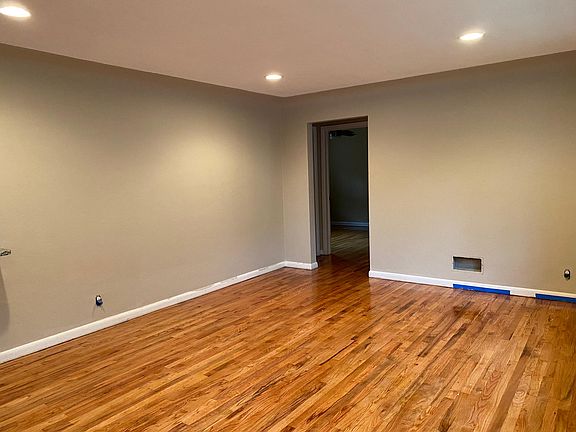 Living room with first coat of finish
