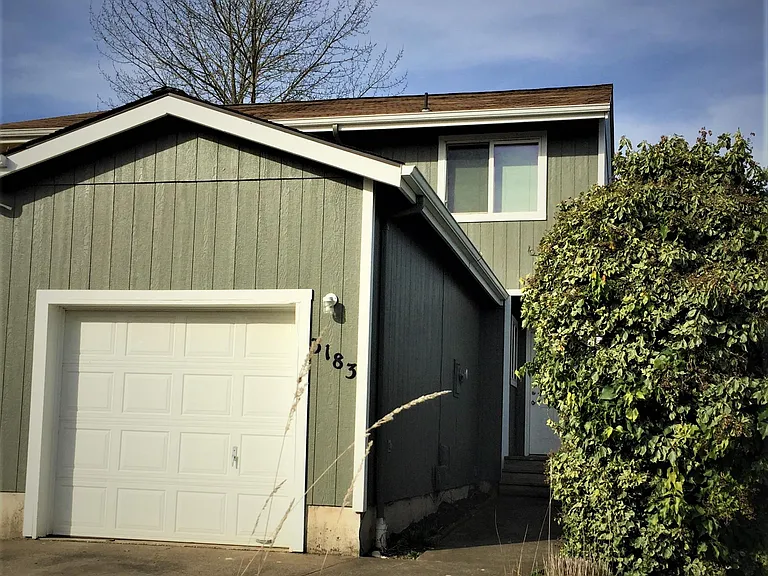 Townhouse and garage