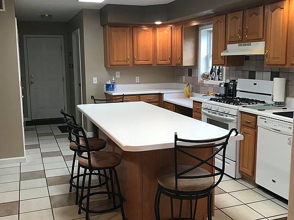 Kitchen leading to garage