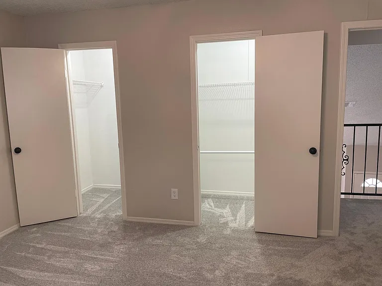 Master walk-in closets