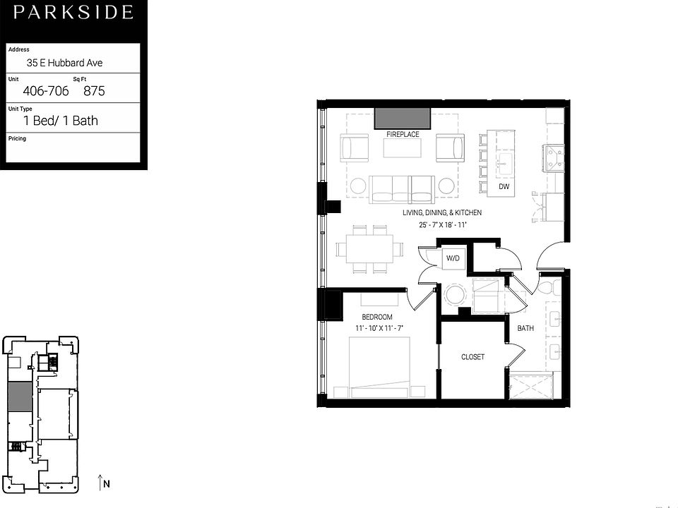 2nd image of 35 E Hubbard Ave #706