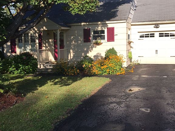 Carriage house garage door.