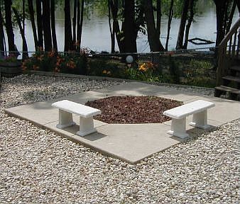 Gas Fire Pit off Deck