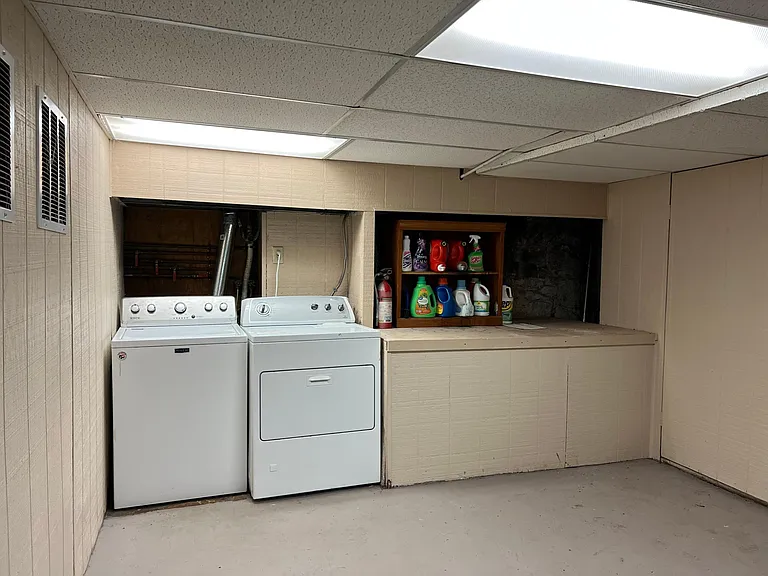 Shared washer and dryer (3 other tenants) located one story below in basement
