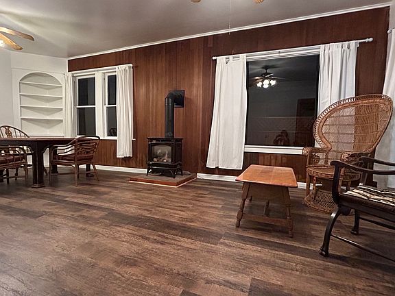 View of the living room from front door.