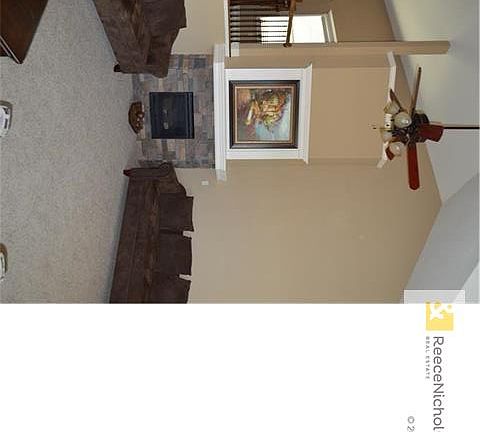 Beautiful two story fireplace