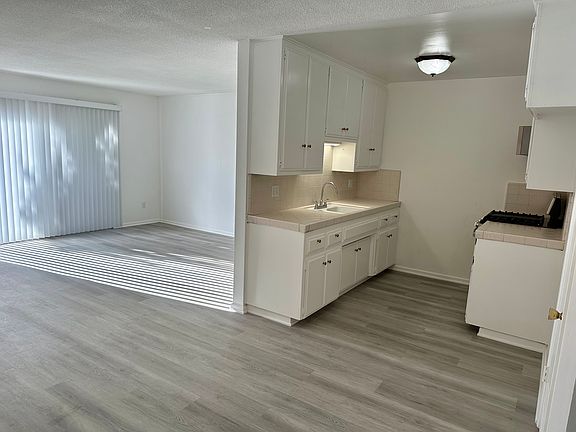Spacious kitchen adjoining the family room.