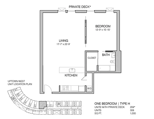 Floor plan uw1-1000