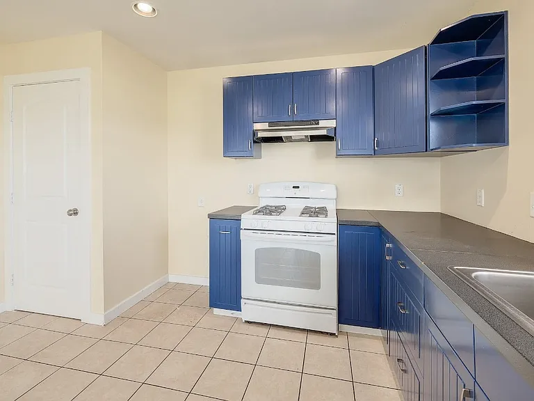 Kitchen from the dishwater and sink.