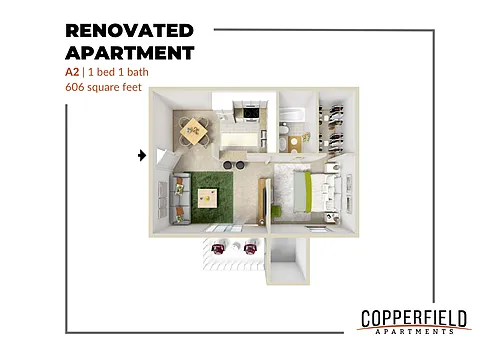 Floor plan A2 Renovated