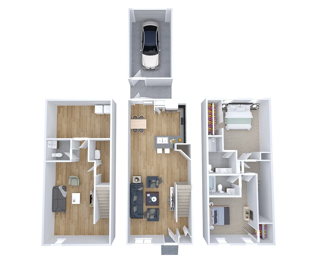 Floor plan 2 Bedroom 2.5 Bathroom