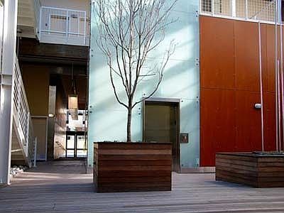 Courtyard/elevator