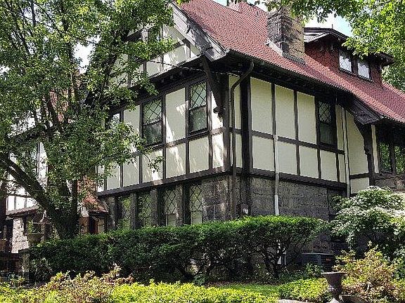 private location, behind large tudor home