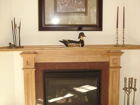 Red Granite Gas Fireplace
