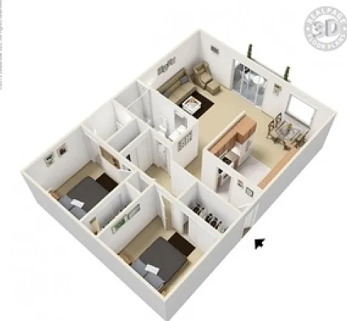 2 Bedroom/1.5 Bathroom 2 Bedroom/1.5 Bathroom