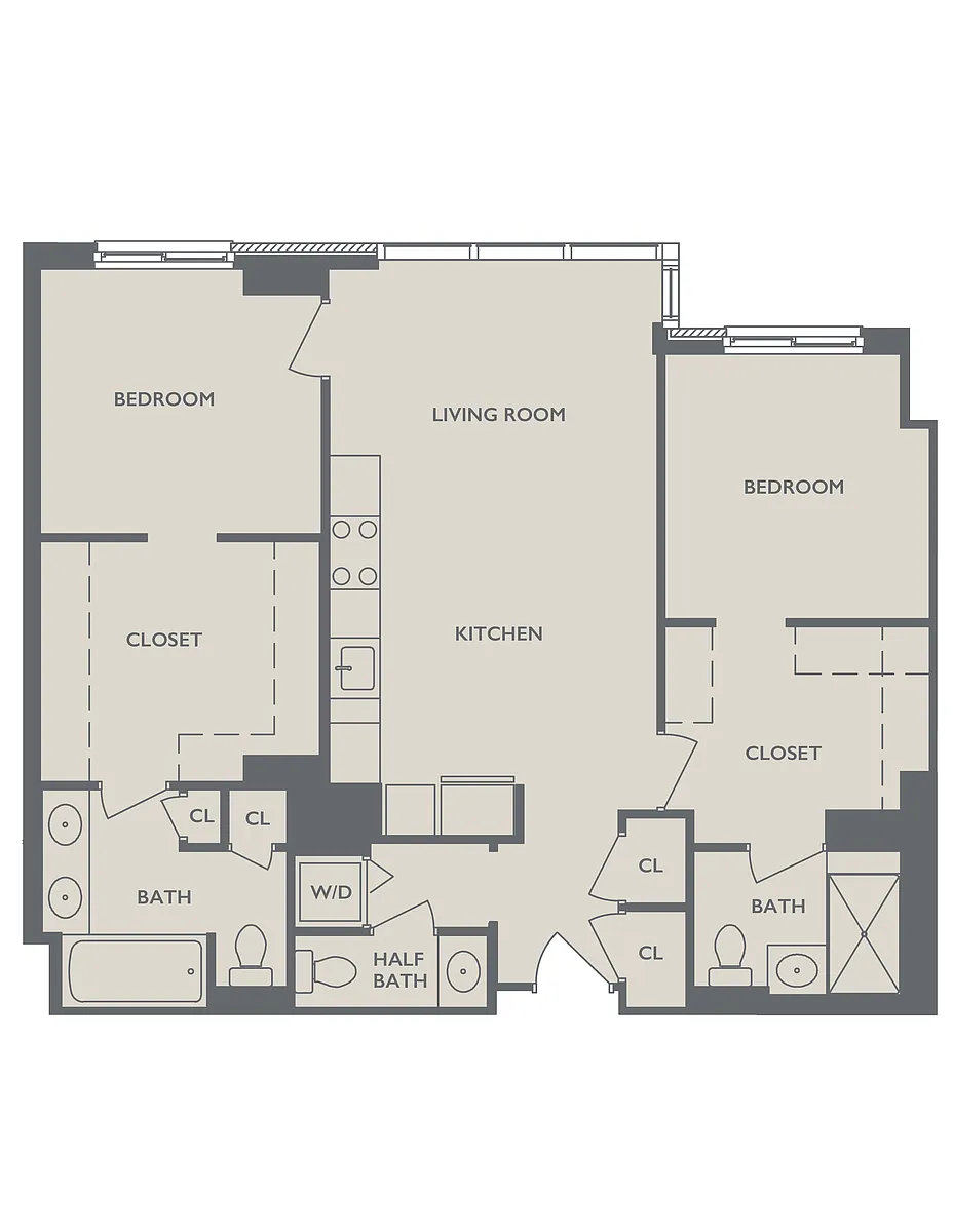 Floor plan Two Bedroom C