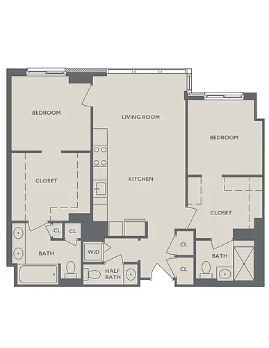 Floor plan Two Bedroom C