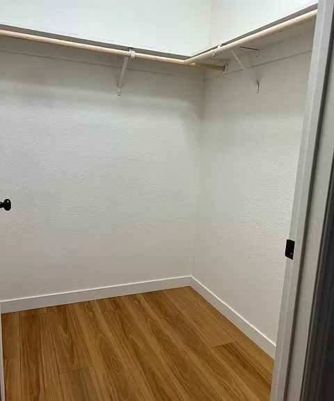 Large walkin closet off of the primary bedroom