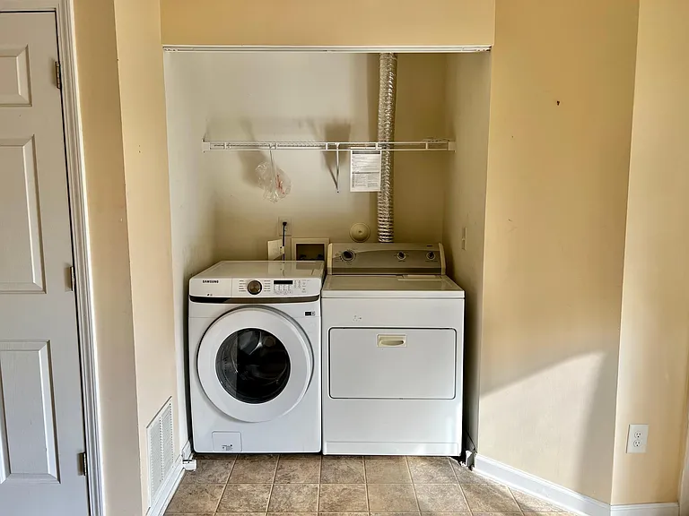 Washer and dryer included!
