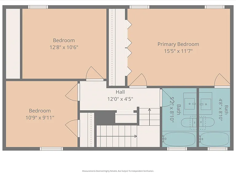 Upstairs offers 3 bedrooms and 2 full baths, including a private primary suite with a spacious walk-in closet. Two secondary bedrooms provide space for guests, a home office, or hobbies, with generous closet storage throughout the second floor.
