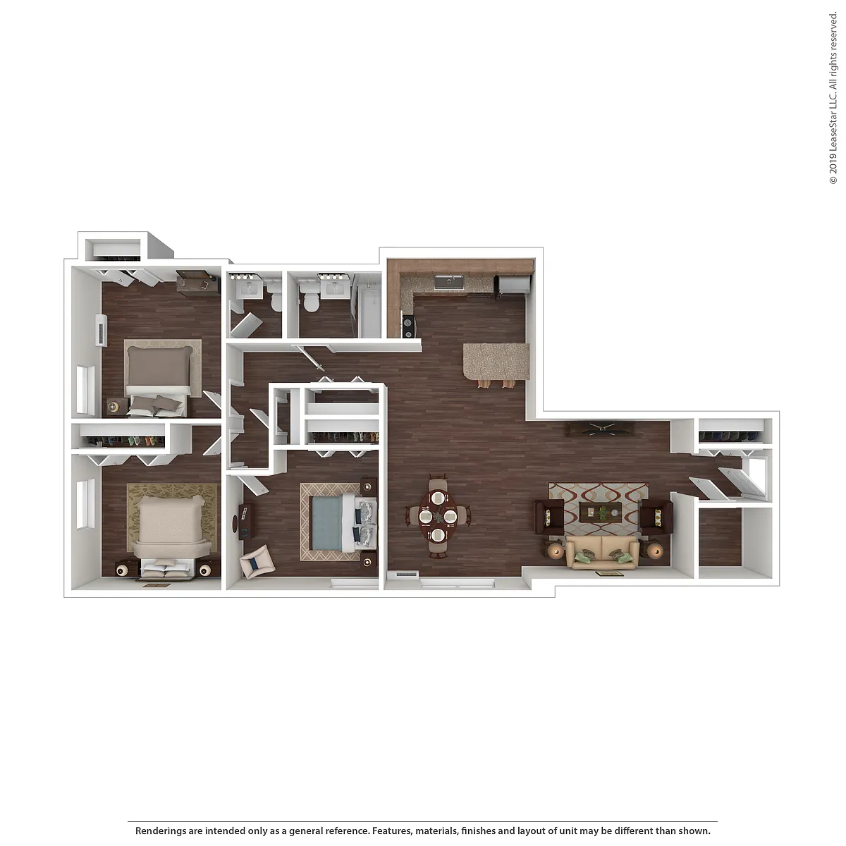 Floor plan Three Bedroom Special