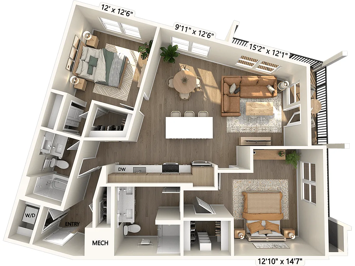 Floor plan B6-Finish2-1152