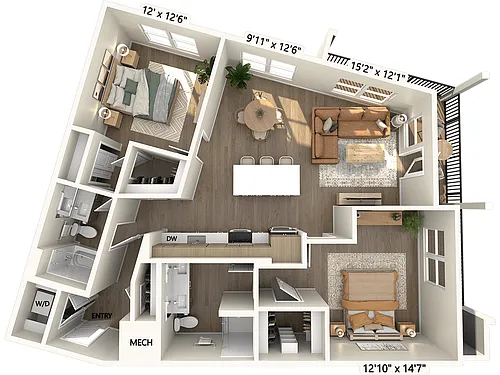 Floor plan B6-Finish2-1152