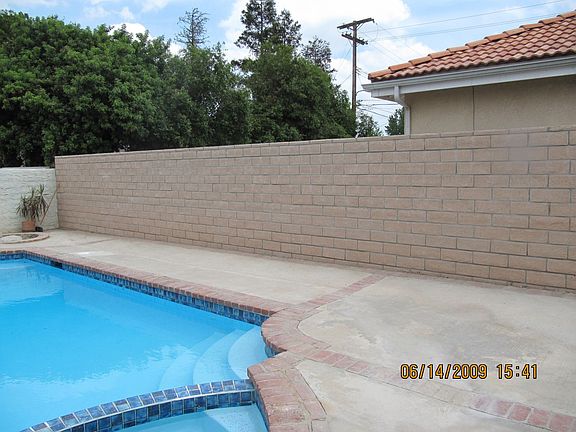 Upgraded Pool/New block Wall