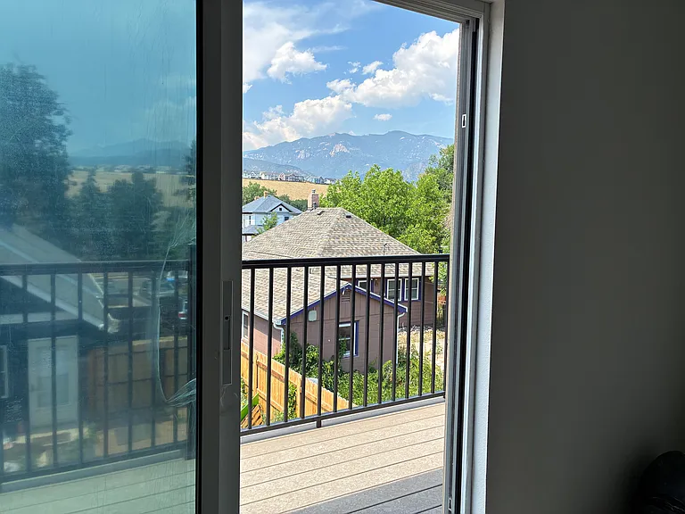 View from living area.