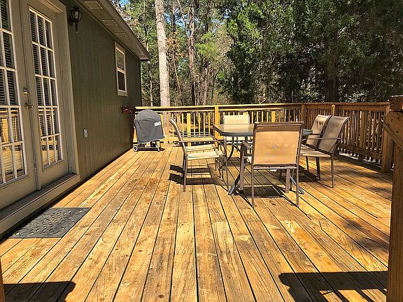 The large rear deck