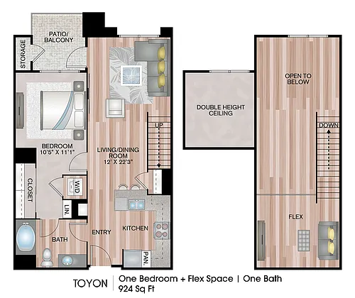 Floor plan Toyon Loft