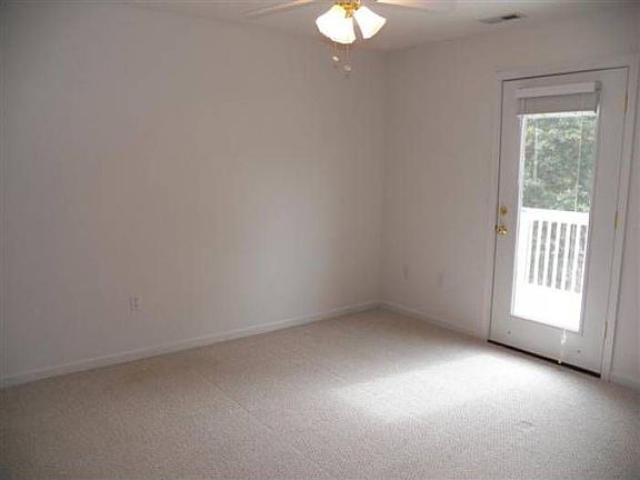 Master bedroom with deck