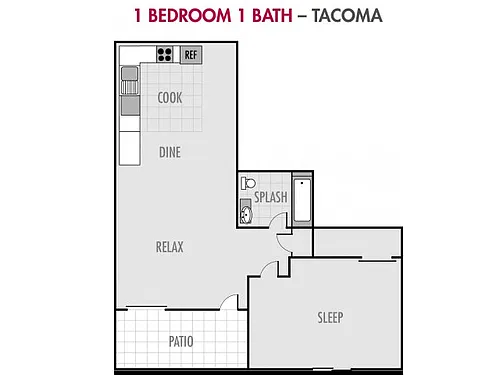 Floor plan The Tacoma at Cougar Ridge