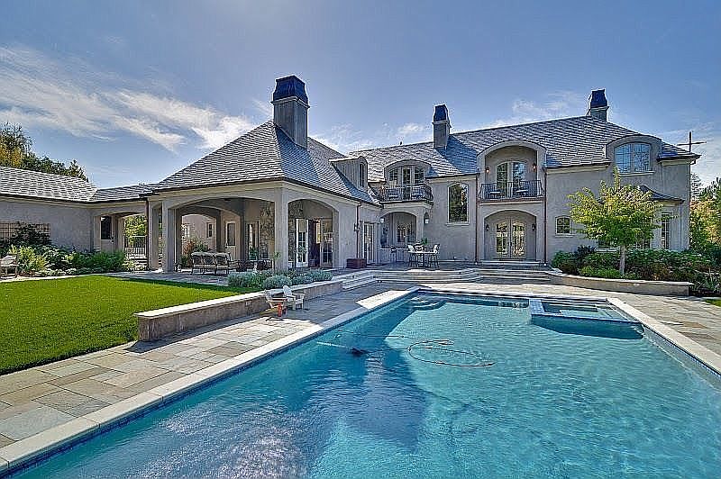 Pool and backyare