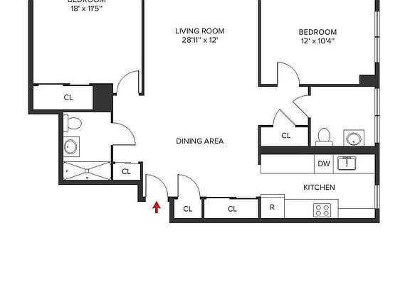 2nd image of 300 Mercer St #28-D