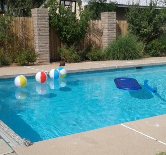 in ground pool-electric cover open