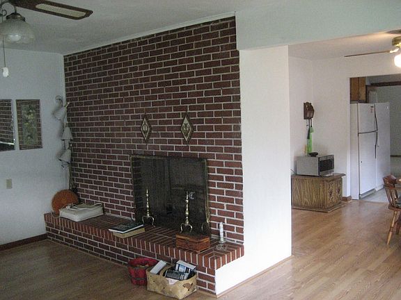   Brick Fireplace 