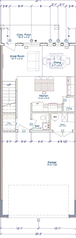Floor plan 3 Bedroom- Middle