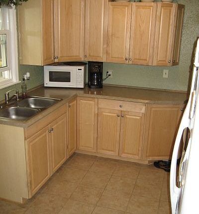 Remodeled Kitchen with Solid Maple Cabinets