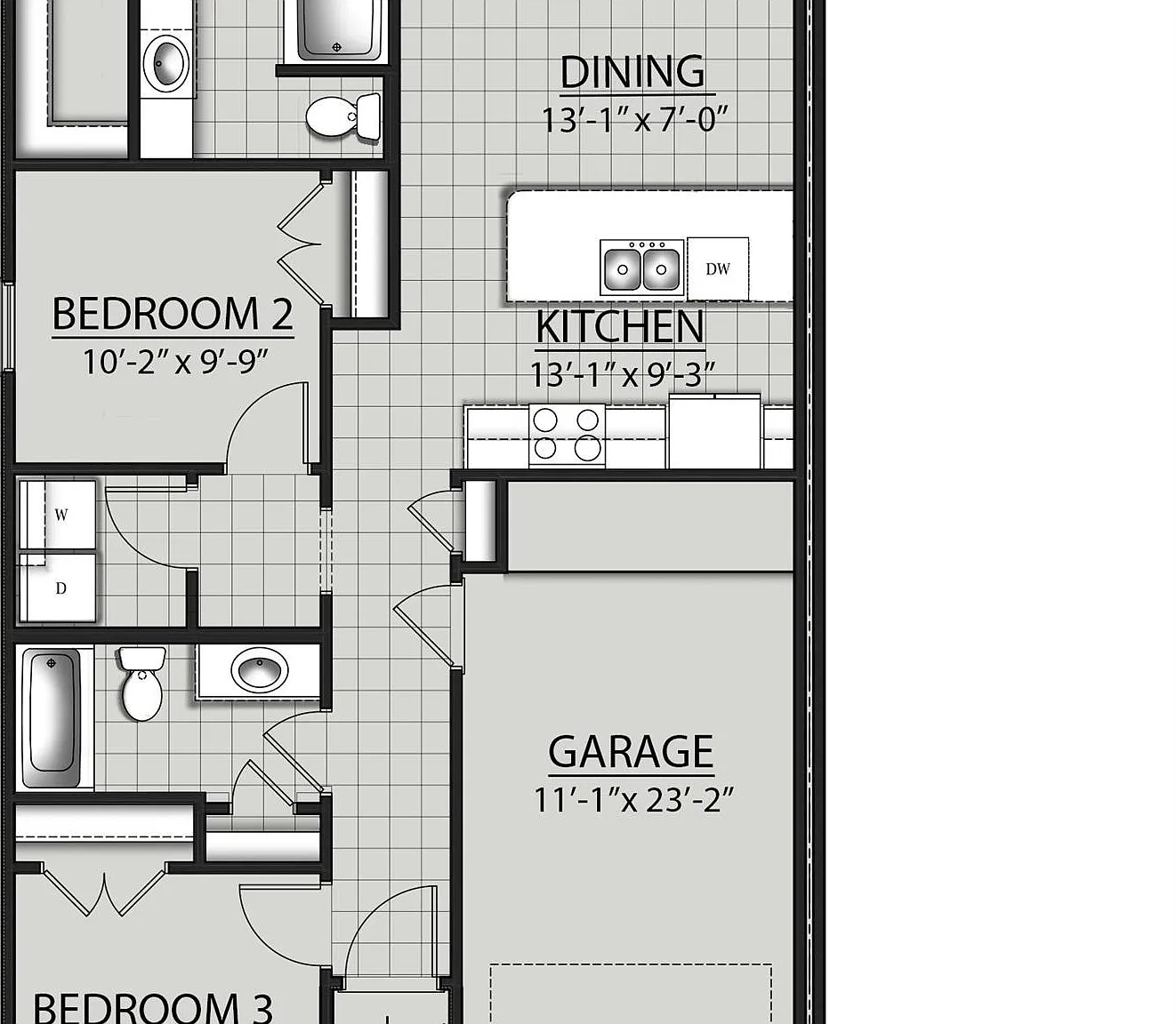 3 bed, 1124 sqft, $2,100 — Photo 2